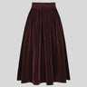Jupe Longue en Velours Femme