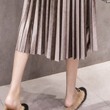 Jupe Midi Velours