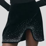 Jupe Noir Velours
