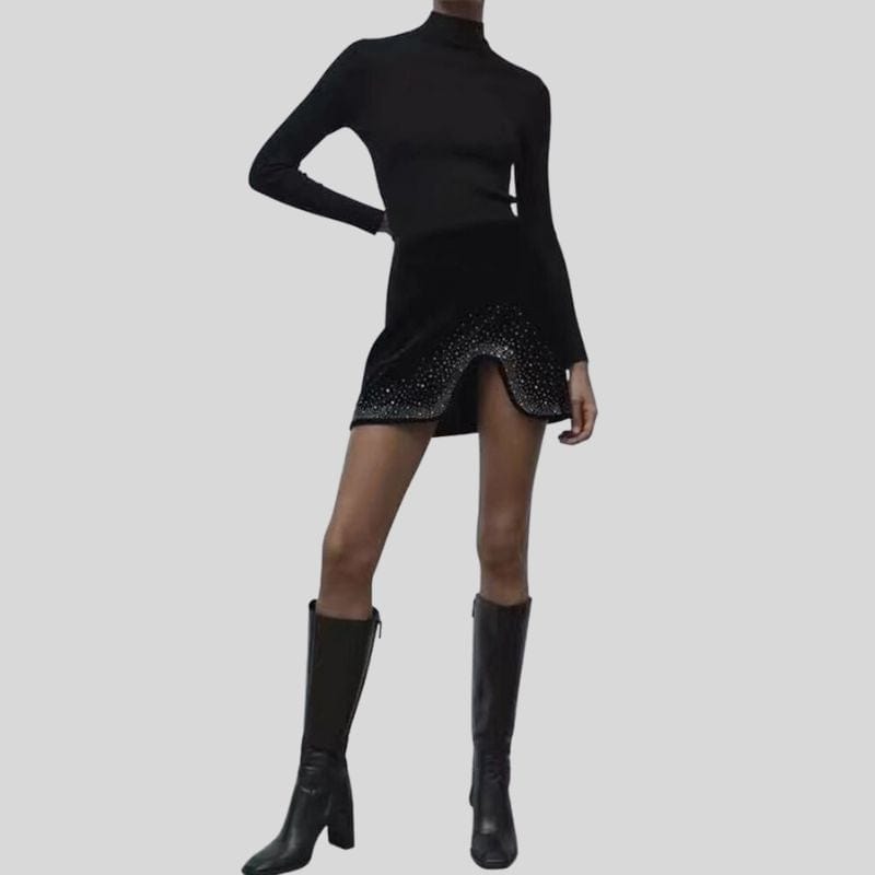 Jupe Noir Velours