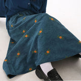 Jupe Velour Cotelé
