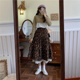 Jupe Velour Marron