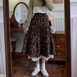 Jupe Velour Marron