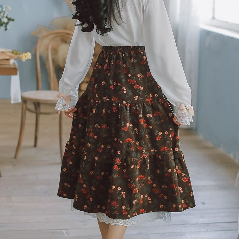 Jupe Velour Marron