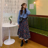 Jupe Velours Bleu Marine