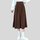 Jupe Velours Marron