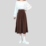 Jupe Velours Marron