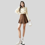 Jupe en Velours Marron