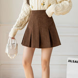 Jupe en Velours Marron