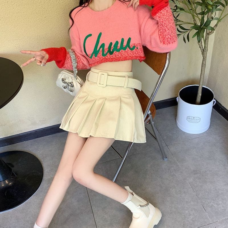 Mini Jupe Velours