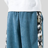 Pantalon Velour Homme Bleu