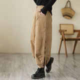 Pantalon Velours Côtelé Femme