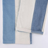 Pantalon Velours Femme Bleu