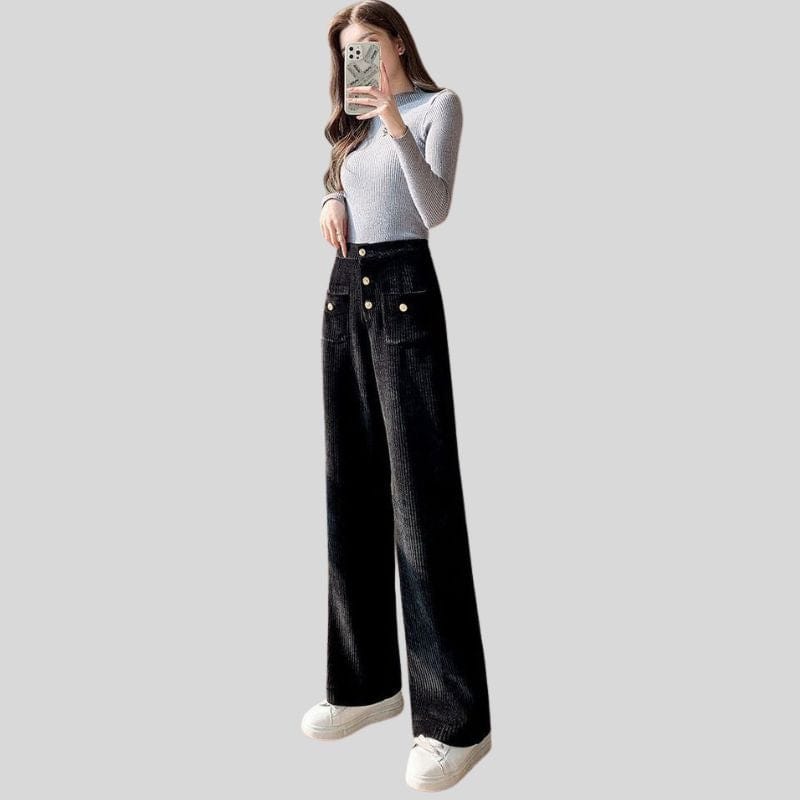 Pantalon Velours Grosses Cotes Femme
