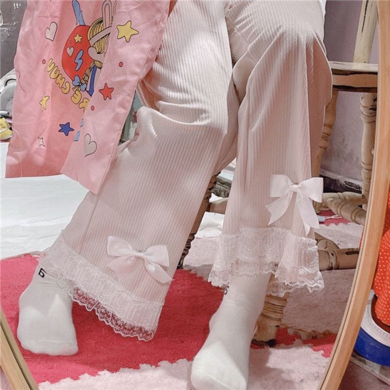 Pantalon en Velours Côtelé Femme
