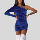 Robe Courte en Velour