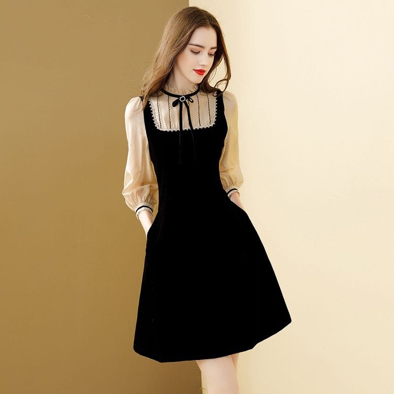 Robe Noire Velours