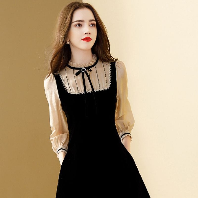 Robe Noire Velours
