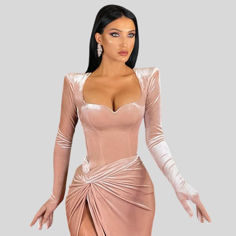 Robe Velour Longue