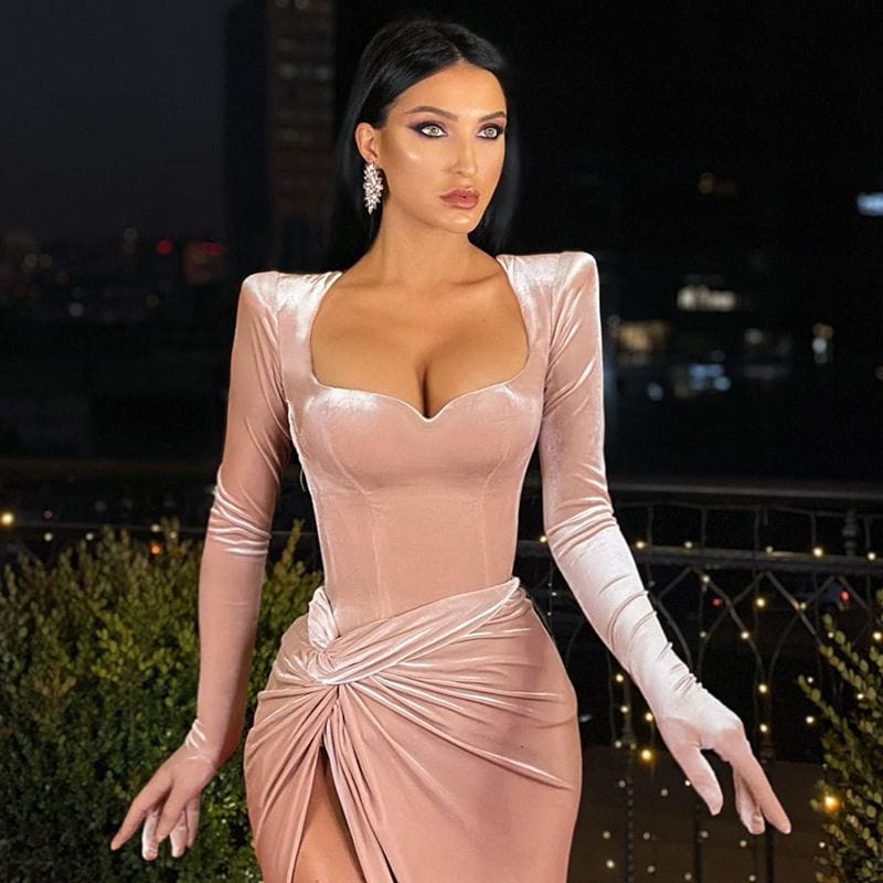 Robe Velour Longue