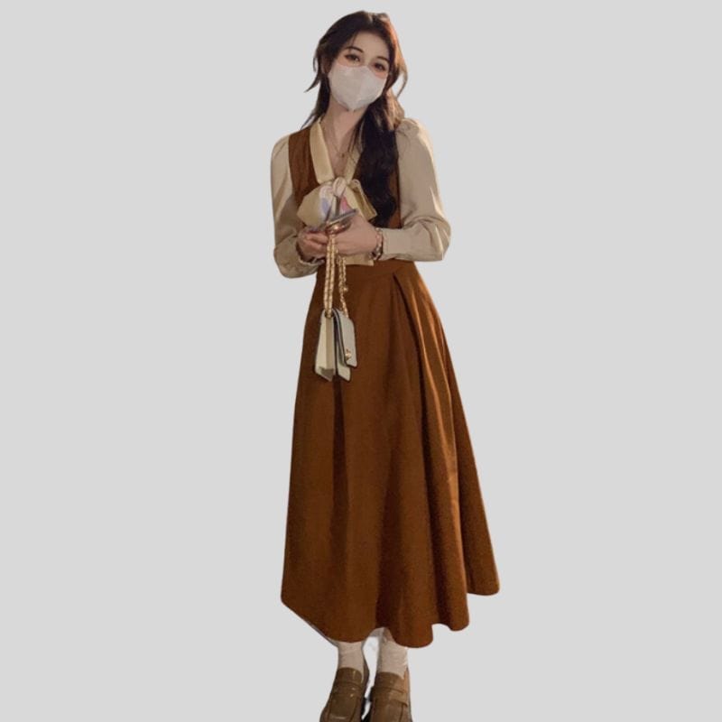 Robe Velour Marron