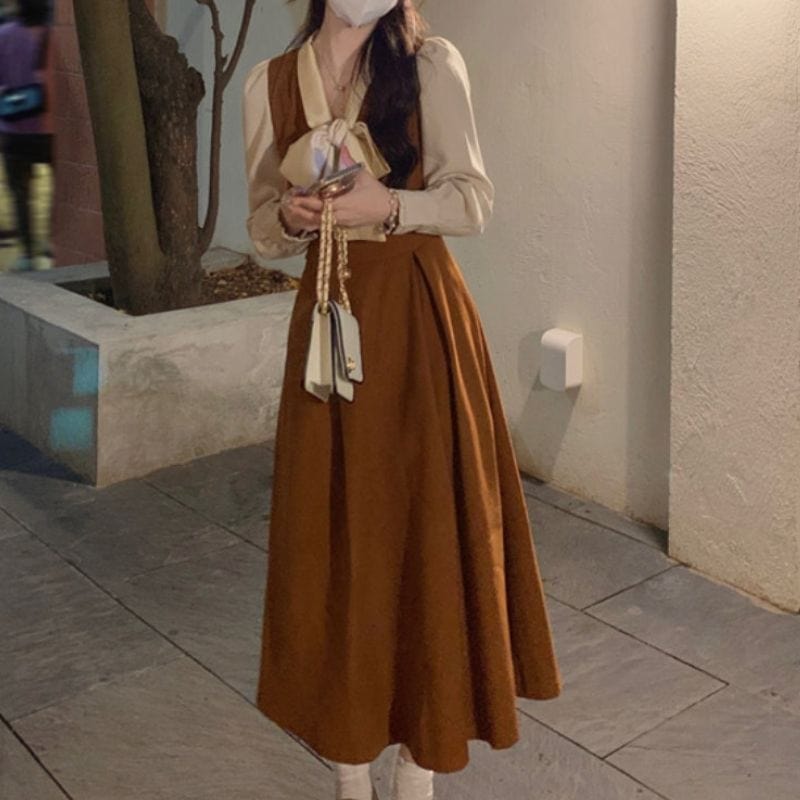Robe Velour Marron