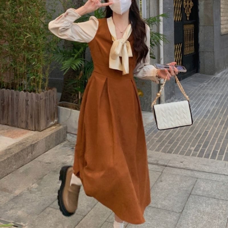 Robe Velour Marron