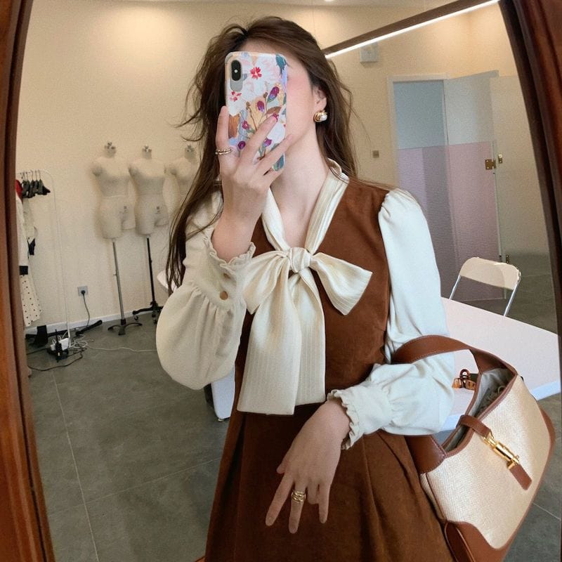 Robe Velour Marron
