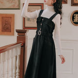Robe Velour Noir Longue