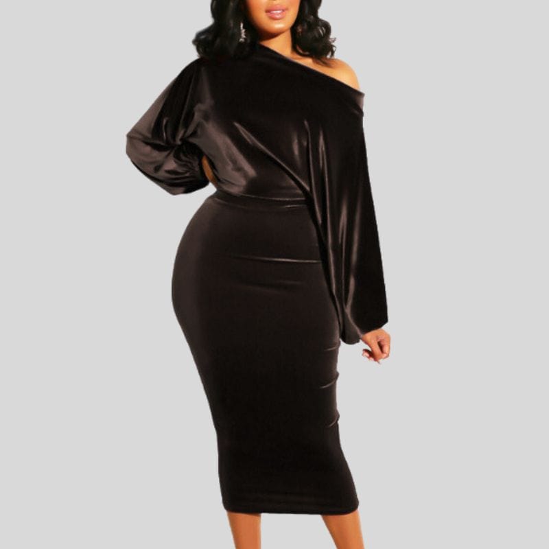 Robe Velours Marron