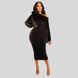 Robe Velours Marron