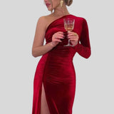 Robe Velours Rouge
