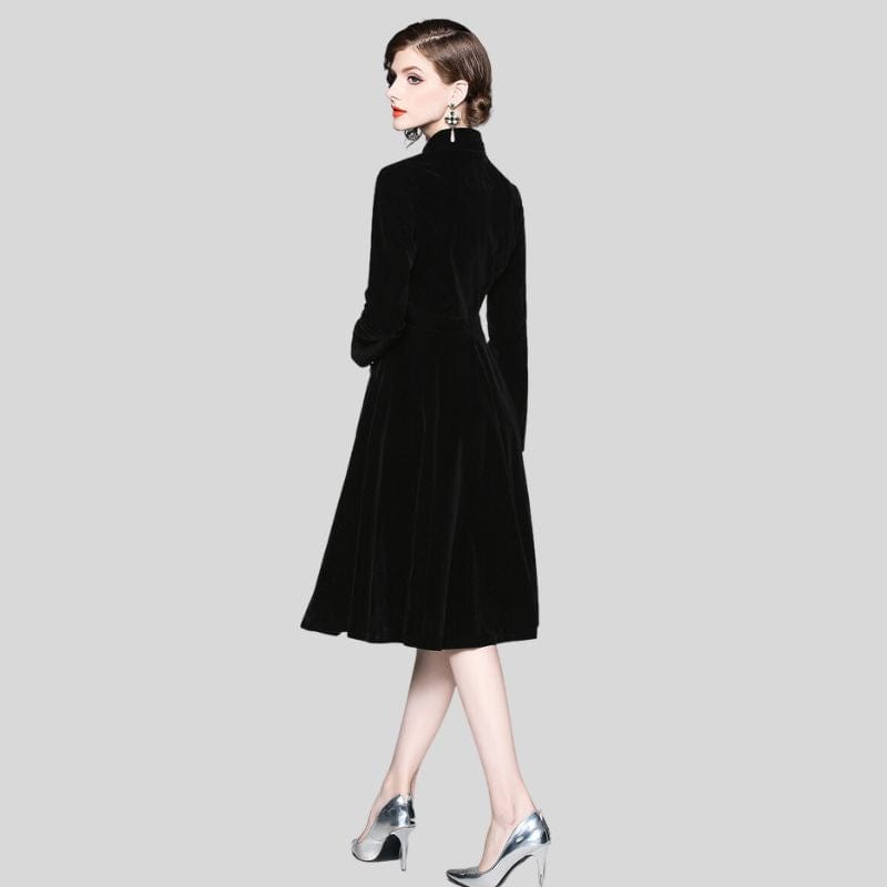 Robe Velours Trapeze
