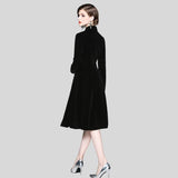 Robe Velours Trapeze