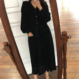 Robe en Velour Noir
