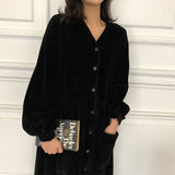 Robe en Velour Noir