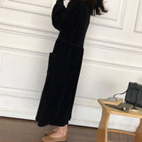 Robe en Velour Noir