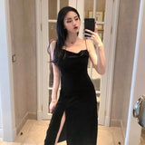 Robe en Velour Noire