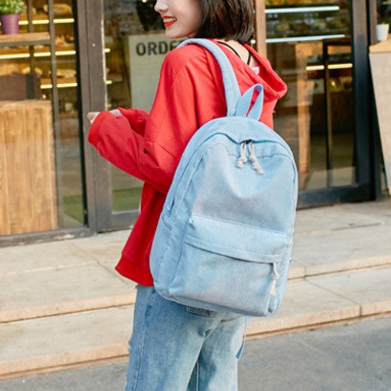 Sac a Dos Velours Cotelé