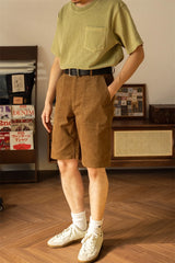 Short Velours Marron
