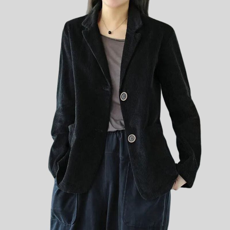 Veste Femme Velours Noire