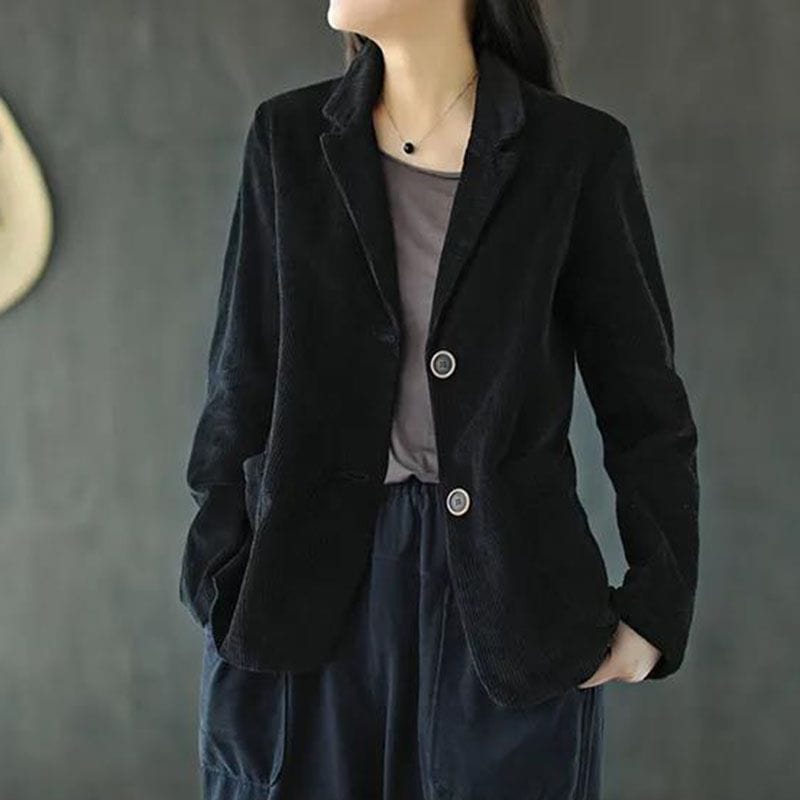 Veste Femme Velours Noire