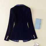 Veste Tailleur Femme Velours
