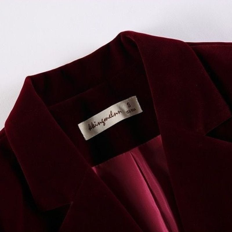 Veste Velours Femme Bordeaux