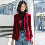 Veste Velours Femme Bordeaux