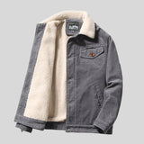 Veste en Velours Gris Homme