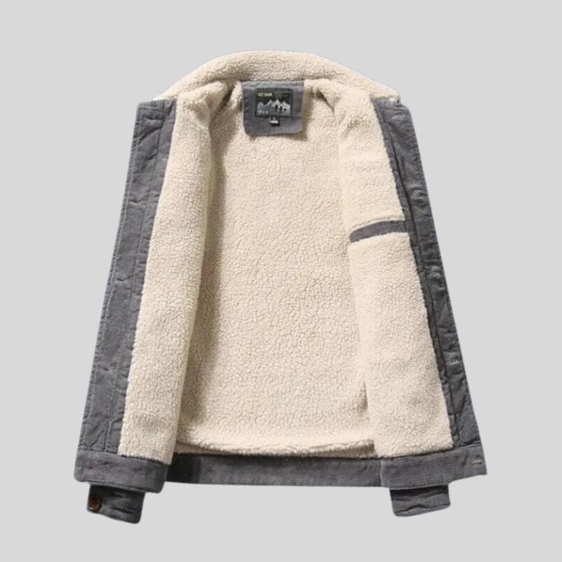 Veste en Velours Gris Homme