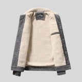 Veste en Velours Gris Homme