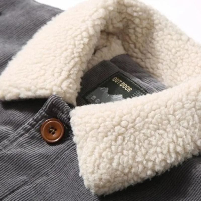 Veste en Velours Gris Homme